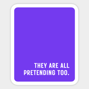 Purple Pretending Sticker